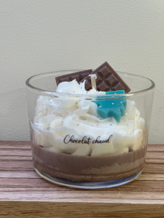 Bougie gourmande senteur chocolat chaud